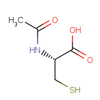 N-Acetyl-cysteine chemical structure N-Acetyl-cysteine (CAS: 616-91-1) - Chemical Structure and Molecular Formula