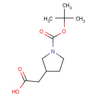 N-BOC-3-PYRROLIDINEACETIC ACID chemical structure N-BOC-3-PYRROLIDINEACETIC ACID (CAS: 175526-97-3) - Chemical Structure and Molecular Formula