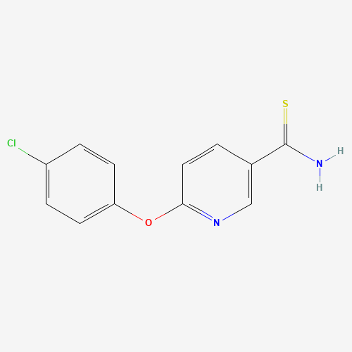 6-(4-CHLOROPHENOXY)PYRIDINE-3-CARBOTHIOAMIDE chemical structure 6-(4-CHLOROPHENOXY)PYRIDINE-3-CARBOTHIOAMIDE (CAS: 175277-58-4) - Chemical Structure and Molecular Formula
