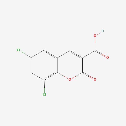 6,8-DICHLORO-2-OXO-2H-CHROMENE-3-CARBOXYLIC ACID chemical structure 6,8-DICHLORO-2-OXO-2H-CHROMENE-3-CARBOXYLIC ACID (CAS: 2199-86-2) - Chemical Structure and Molecular Formula