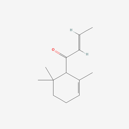 1-(2,6,6-Trimethyl-cyclohex-2-enyl)-but-2-en-1-one chemical structure 1-(2,6,6-Trimethyl-cyclohex-2-enyl)-but-2-en-1-one (CAS: 43052-87-5) - Chemical Structure and Molecular Formula