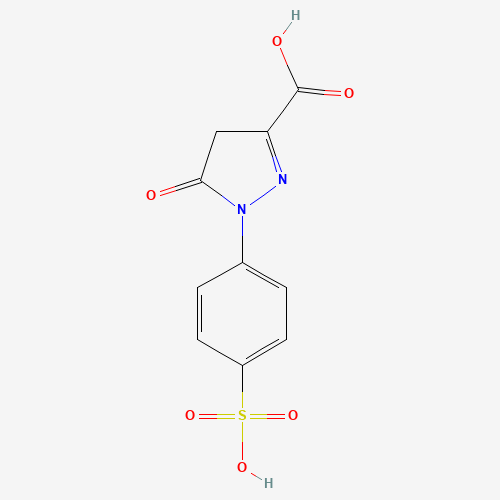 1-(4'-Sulfophenyl)-3-carboxy-5-pyrazolone chemical structure 1-(4'-Sulfophenyl)-3-carboxy-5-pyrazolone (CAS: 118-47-8) - Chemical Structure and Molecular Formula
