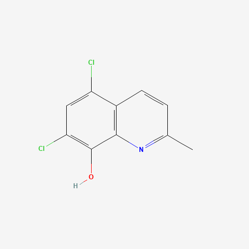 5,7-Dichloro-8-hydroxyquinaldine chemical structure 5,7-Dichloro-8-hydroxyquinaldine (CAS: 72-80-0) - Chemical Structure and Molecular Formula