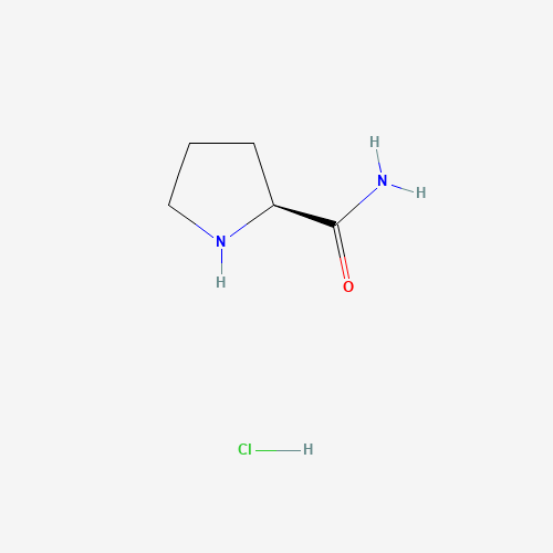 L-Prolinamide hydrochloride chemical structure L-Prolinamide hydrochloride (CAS: 42429-27-6) - Chemical Structure and Molecular Formula