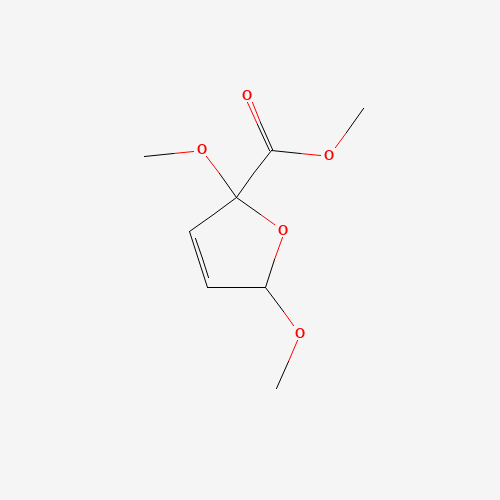 METHYL 2,5-DIHYDRO-2,5-DIMETHOXY-2-FURANCARBOXYLATE chemical structure METHYL 2,5-DIHYDRO-2,5-DIMETHOXY-2-FURANCARBOXYLATE (CAS: 62435-72-7) - Chemical Structure and Molecular Formula