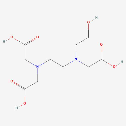 N-(2-Hydroxyethyl)ethylenediaminetriacetic acid chemical structure N-(2-Hydroxyethyl)ethylenediaminetriacetic acid (CAS: 150-39-0) - Chemical Structure and Molecular Formula