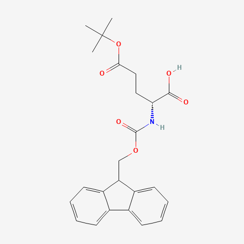 Fmoc-D-glutamic acid gamma-tert-butyl ester chemical structure Fmoc-D-glutamic acid gamma-tert-butyl ester (CAS: 104091-08-9) - Chemical Structure and Molecular Formula
