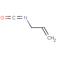 ALLYL ISOCYANATE (CAS: 1476-23-9) - Chemical Structure and Molecular Formula 