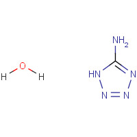 5-AMINOTETRAZOLE MONOHYDRATE (CAS: 15454-54-3) - Chemical Structure and Molecular Formula 