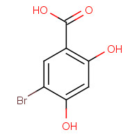 5-BROMO-2,4-DIHYDROXYBENZOIC ACID (CAS: 7355-22-8) - Chemical Structure and Molecular Formula 