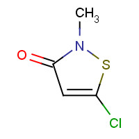 5-Chloro-2-methyl-4-isothiazolin-3-one (CAS: 26172-55-4) - Chemical Structure and Molecular Formula 