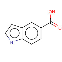 Indole-5-carboxylic acid (CAS: 1670-81-1) - Chemical Structure and Molecular Formula 