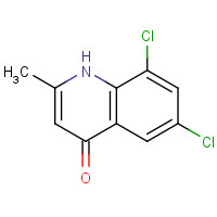 6,8-DICHLORO-2-METHYL-4(1H)-QUINOLINONE (CAS: 1204-16-5) - Chemical Structure and Molecular Formula 