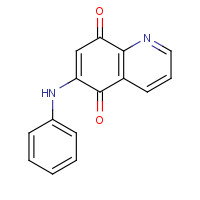 6-ANILINO-5,8-QUINOLINEDIONE (CAS: 91300-60-6) - Chemical Structure and Molecular Formula 