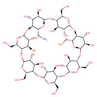 6-Monodeoxy-6-monoamino-beta-cyclodextrine (CAS: 29390-67-8) - Chemical Structure and Molecular Formula 