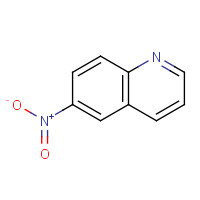 6-NITROQUINOLINE (CAS: 613-50-3) - Chemical Structure and Molecular Formula 