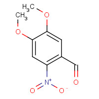 6-Nitroveratraldehyde (CAS: 20357-25-9) - Chemical Structure and Molecular Formula 