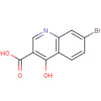 7-BROMO-4-HYDROXYQUINOLINE-3-CARBOXYLIC ACID (CAS: 82121-06-0) - Chemical Structure and Molecular Formula 