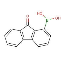 9-FLUORENONE-1-BORONIC ACID (CAS: 194470-10-5) - Chemical Structure and Molecular Formula 