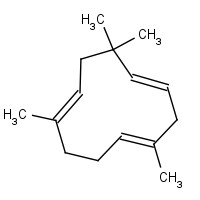 ALPHA-CARYOPHYLLENE (CAS: 6753-98-6) - Chemical Structure and Molecular Formula 