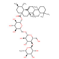 Asiaticoside (CAS: 16830-15-2) - Chemical Structure and Molecular Formula 