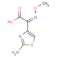 2-(2-Aminothiazole-4-yl)-2-methoxyiminoacetic acid (CAS: 65872-41-5) - Chemical Structure and Molecular Formula 
