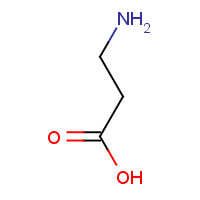 beta-Alanine (CAS: 107-95-9) - Chemical Structure and Molecular Formula 