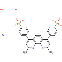 BATHOCUPROIN SULFONATE HYDRATE (CAS: 52698-84-7) - Chemical Structure and Molecular Formula 