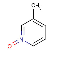 3-Picoline-N-oxide (CAS: 1003-73-2) - Chemical Structure and Molecular Formula 