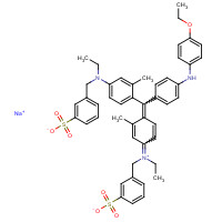 Acid Blue 90 (CAS: 6104-58-1) - Chemical Structure and Molecular Formula 