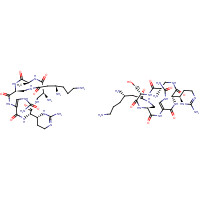 CAPREOMYCIN (CAS: 11003-38-6) - Chemical Structure and Molecular Formula 