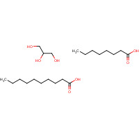 Decanoyl/octanoyl-glycerides (CAS: 65381-09-1) - Chemical Structure and Molecular Formula 