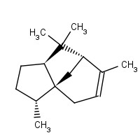 (-)-ALPHA-CEDRENE (CAS: 469-61-4) - Chemical Structure and Molecular Formula 