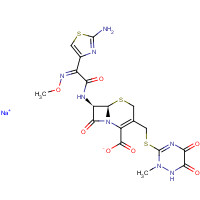 Ceftriaxone sodium (CAS: 74578-69-1) - Chemical Structure and Molecular Formula 