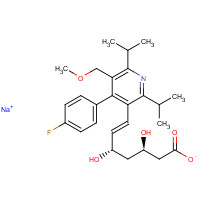 Cerivastatin sodium (CAS: 143201-11-0) - Chemical Structure and Molecular Formula 