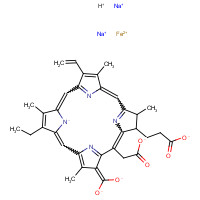 Chlorophyllinironcomplex (CAS: 32627-52-4) - Chemical Structure and Molecular Formula 