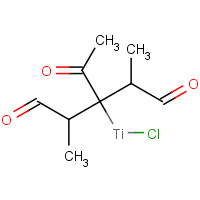 CHLOROTITANIUM TRIISOPROPOXIDE (CAS: 20717-86-6) - Chemical Structure and Molecular Formula 