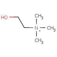 CHOLINE IODIDE (CAS: 17773-10-3) - Chemical Structure and Molecular Formula 