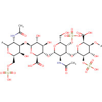 CHONDROITIN SULFATE B (CAS: 24976-94-0) - Chemical Structure and Molecular Formula 