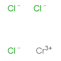 CHROMIUM (III) CHLORIDE (CAS: 10025-73-7) - Chemical Structure and Molecular Formula 