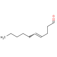 CIS-4-DECENAL (CAS: 21662-09-9) - Chemical Structure and Molecular Formula 