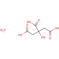 Citric acid monohydrate (CAS: 5949-29-1) - Chemical Structure and Molecular Formula 