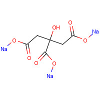 Sodium citrate (CAS: 68-04-2) - Chemical Structure and Molecular Formula 