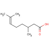 CITRONELLIC ACID chemical structure CITRONELLIC ACID (CAS: 502-47-6) - Chemical Structure and Molecular Formula