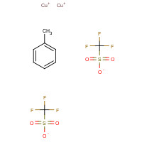 CUPROUS TRIFLUOROMETHANESULFONATE TOLUENE COMPLEX (CAS: 48209-28-5) - Chemical Structure and Molecular Formula 