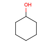 Cyclohexanol (CAS: 108-93-0) - Chemical Structure and Molecular Formula 