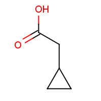 Cyclopropylacetic acid (CAS: 5239-82-7) - Chemical Structure and Molecular Formula 