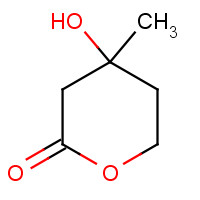 DL-Mevalonolactone (CAS: 674-26-0) - Chemical Structure and Molecular Formula 