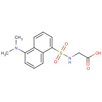 DANSYL-GLYCINE (CAS: 1091-85-6) - Chemical Structure and Molecular Formula 