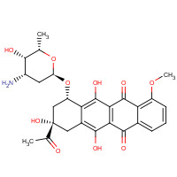 Daunorubicin (CAS: 20830-81-3) - Chemical Structure and Molecular Formula 